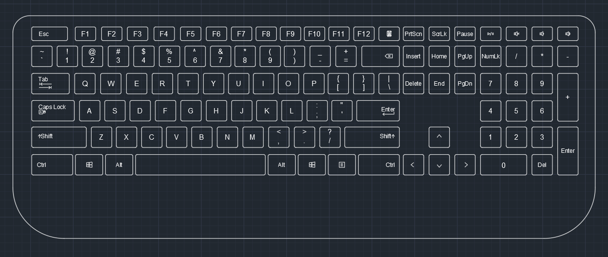 AutoCAD hotkeys and commands with the AutoCAD Shortcut Keyboard | CAD