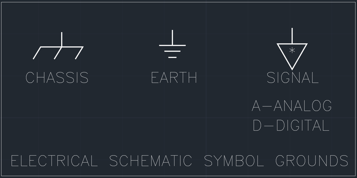 Electrical Schematic Symbol Grounds