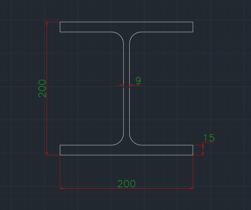 Wide Flange German (IPB) In dwg file format for AutoCAD and other 2D Software