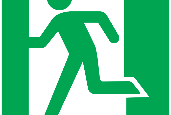 running man left symbol