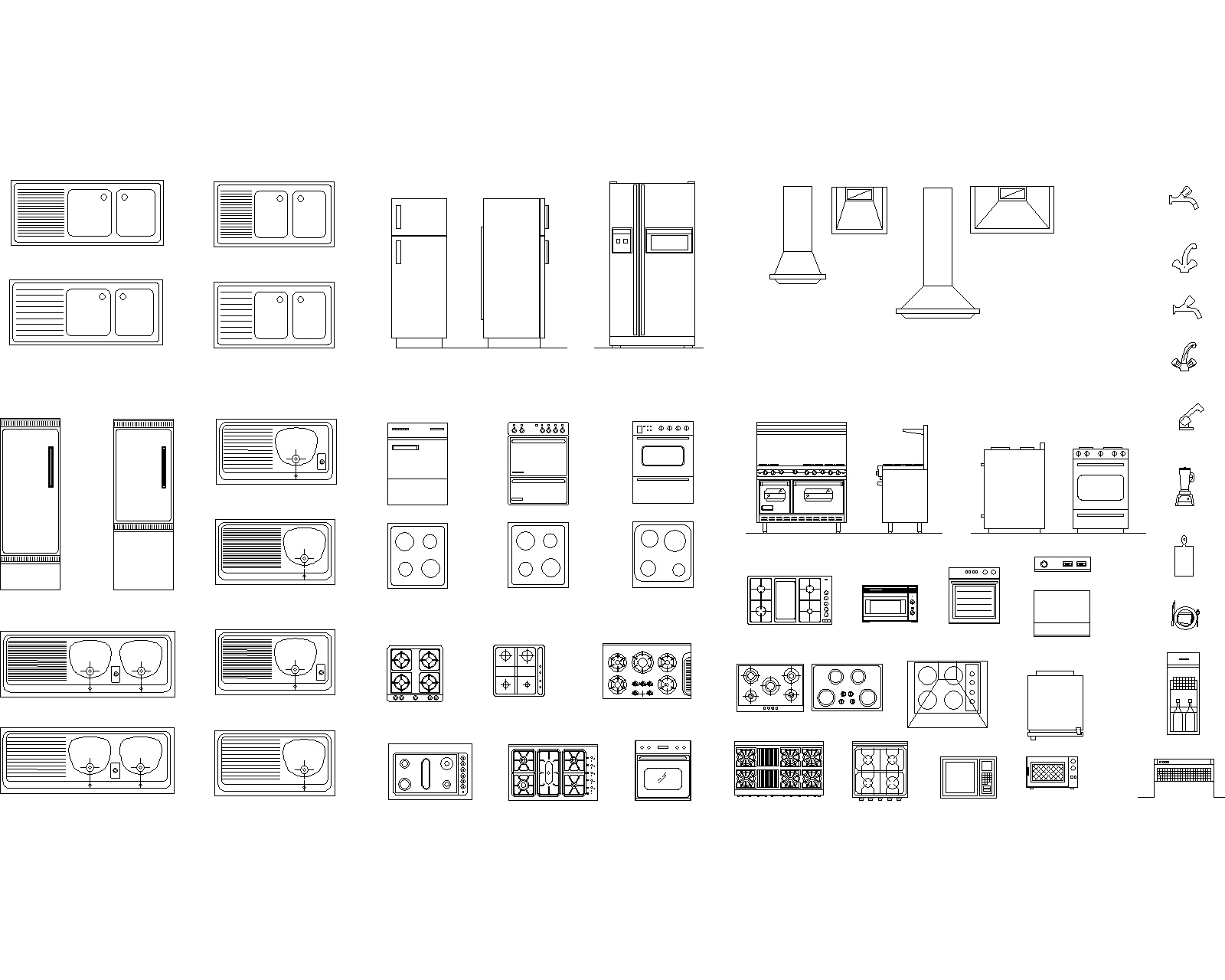 Kitchen Equipment CAD Blocks