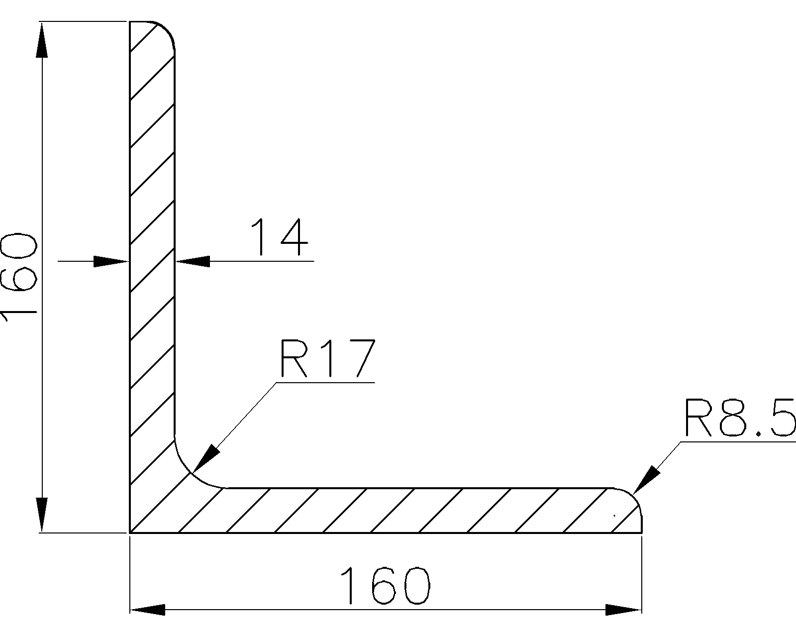 L160x160x14