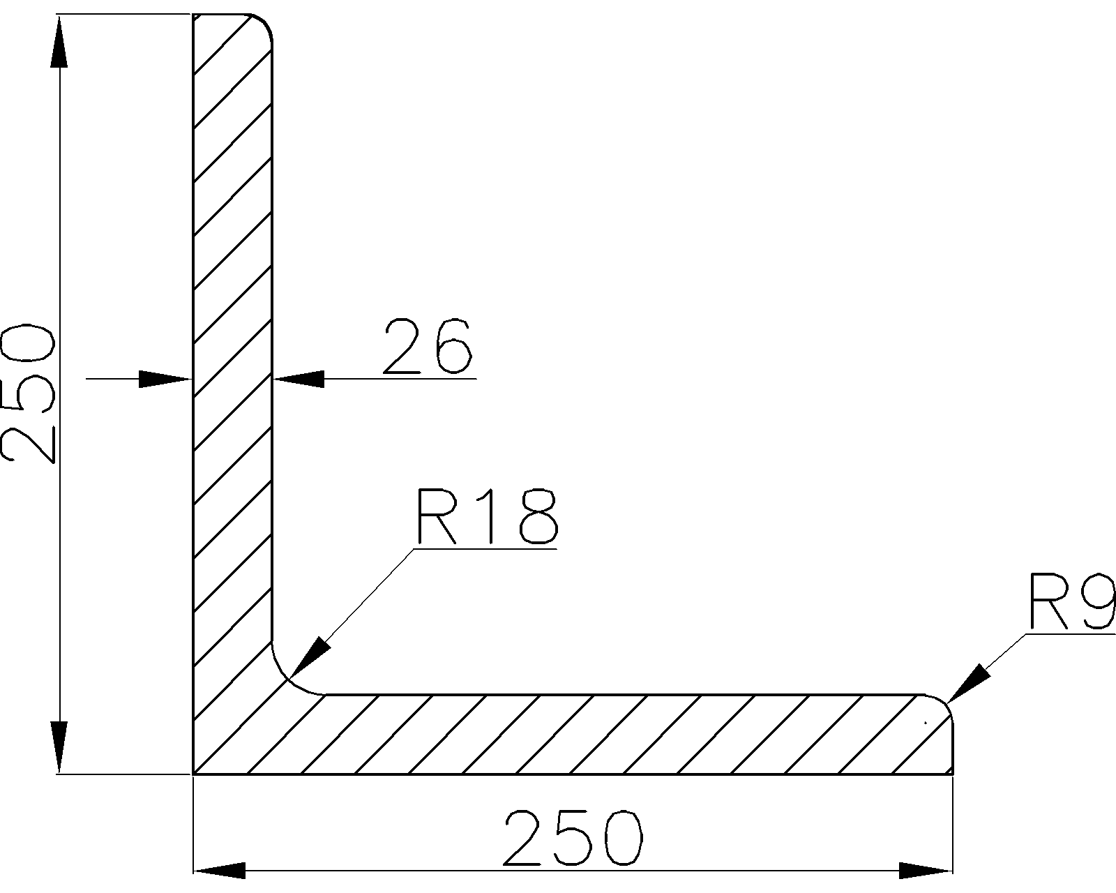 L250x250x26