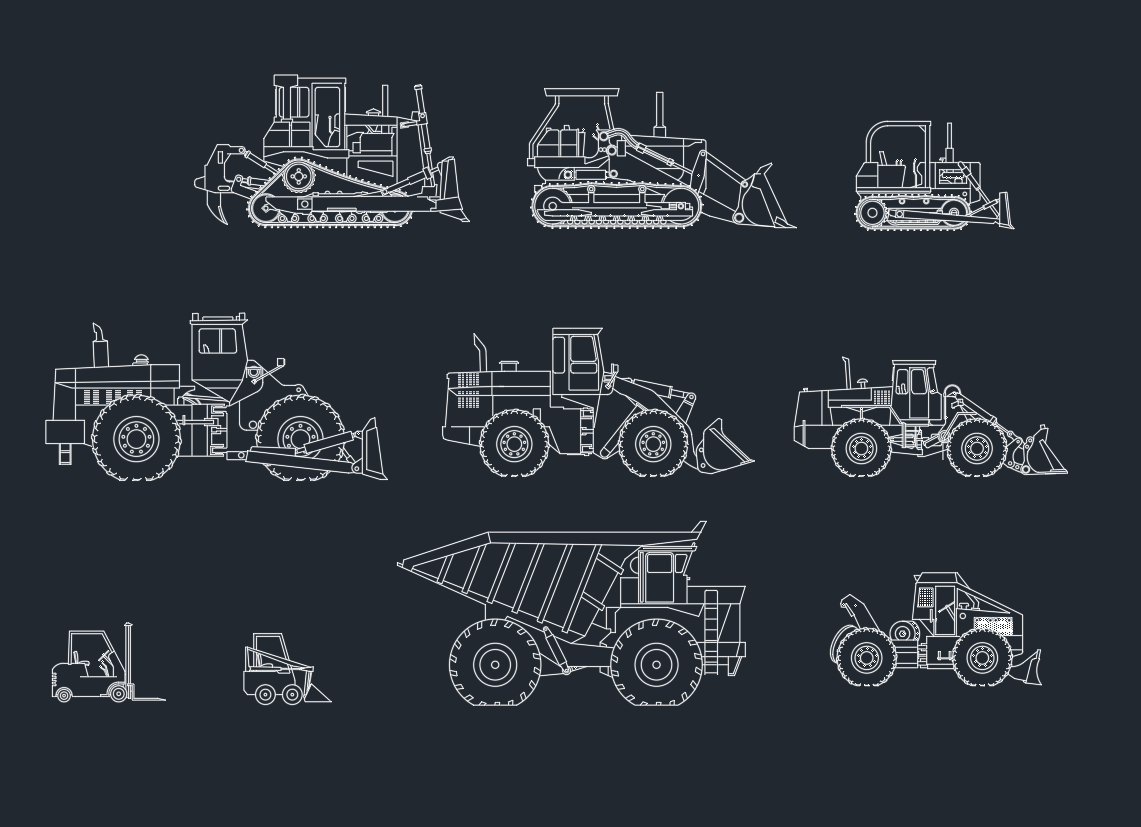 Tractor CAD Blocks | Farming & Industrial DWG Download