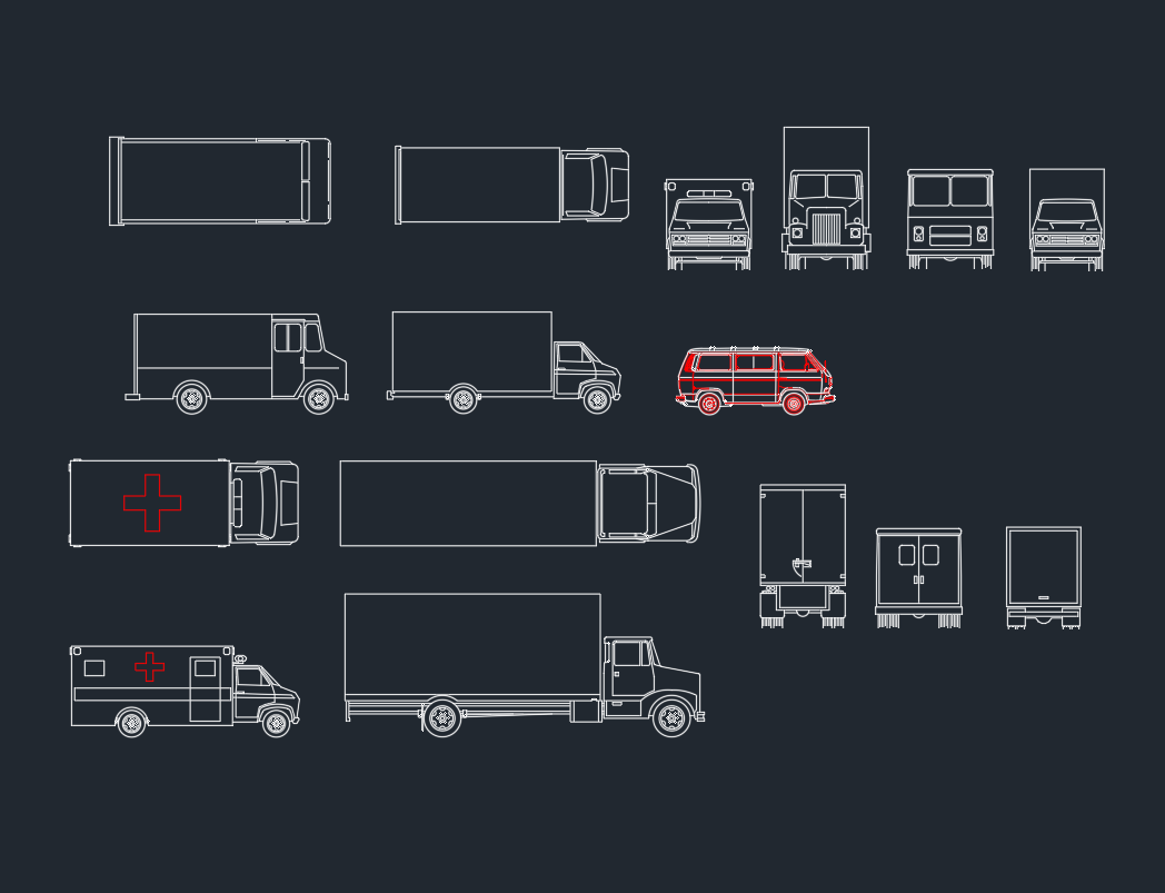 Van CAD Block | Free DWG for Transport & Site Planning